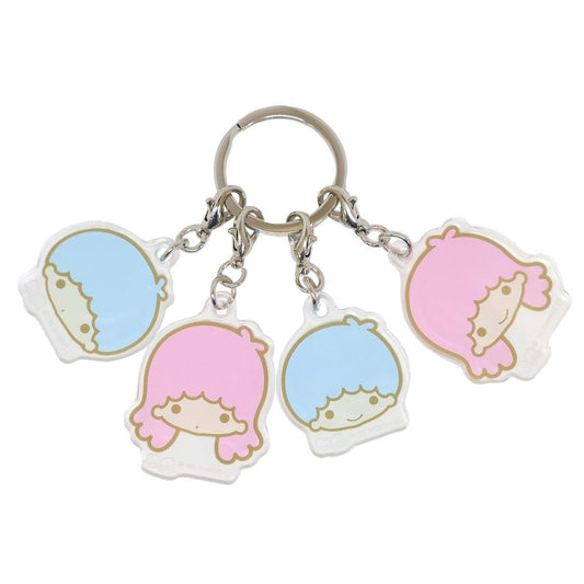[LITTLE TWIN STARS] "Sanrio Face Series 4P" Acrylic Keychain - Rosey’s Kawaii Shop