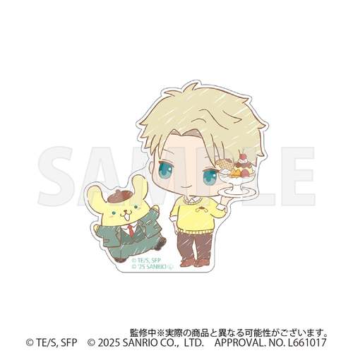 [LOID / POMPOMPURIN] "SPY x FAMILY x Sanrio" Die - cut Sticker - Rosey’s Kawaii Shop