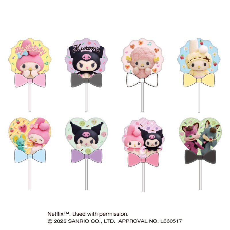 [LOLLIPOP KEYCHAIN] "My Melody & Kuromi Netflix Series" Blind - Rosey’s Kawaii Shop