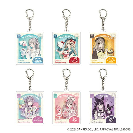 [MAIN GROUP / KEYCHAIN] "Akakura x Sanrio: Cafe & Parfait" Blind Bag - Rosey’s Kawaii Shop