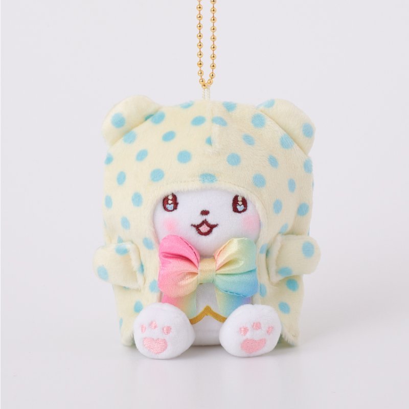 [MARUMOFUBIYORI RAINBOW] "Ichigo Shinbun 50th Anniversary x Munyugurumi Patio POPUP STORE" Plush Keychain - Rosey’s Kawaii Shop