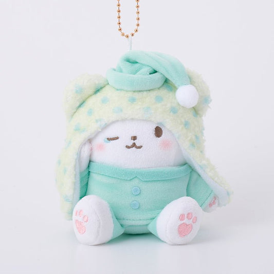 [MARUMOFUBIYORI] "Sanrio Pajama Party Munyugurumi" Plush Keychain - Rosey’s Kawaii Shop
