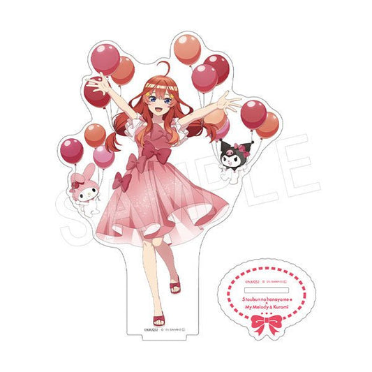 [MAY / RED] "The Quintessential Quintuplets x My Melody & Kuromi Balloon & Ribbon" Acrylic Stand - Rosey’s Kawaii Shop