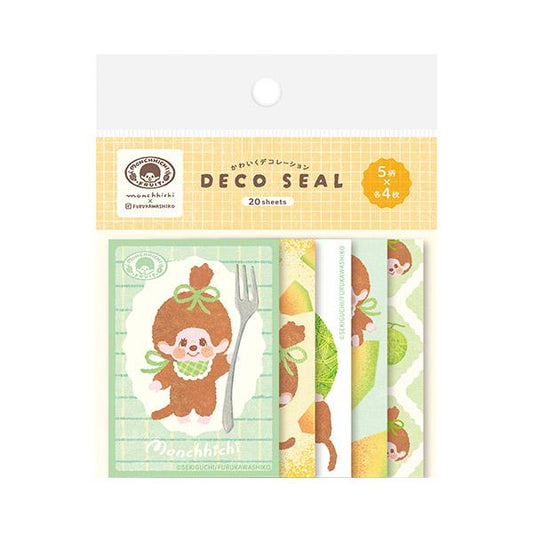 [MELON] "Monchhichi Fruit Parlor" Deco Seal - Rosey’s Kawaii Shop