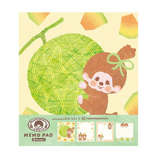 [MELON] "Monchhichi Fruit Parlor" Memo Pad - Rosey’s Kawaii Shop