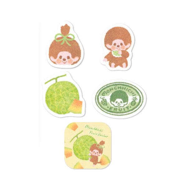 [MELON] "Monchhichi Fruit Parlor" Sticker Flakes - Rosey’s Kawaii Shop