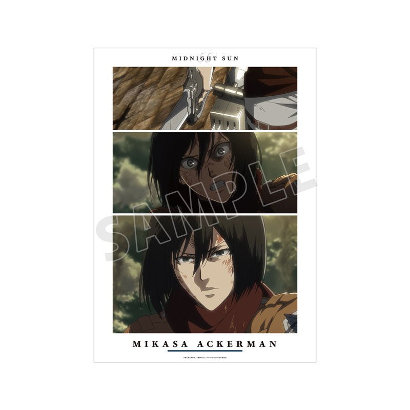 [MIKASA] "Attack on Titan Scene (Vol. 2)" A3 Matted Poster - Rosey’s Kawaii Shop