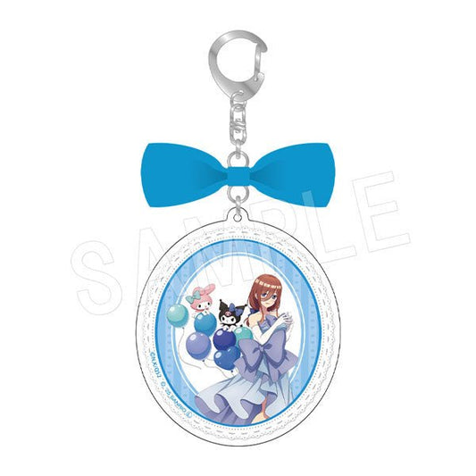 [MIKU / BLUE] "The Quintessential Quintuplets x My Melody & Kuromi Balloon & Ribbon" Acrylic Keychain - Rosey’s Kawaii Shop