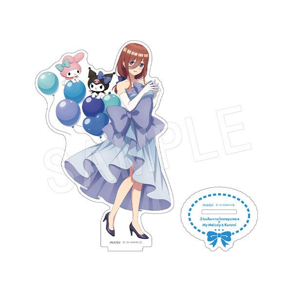 [MIKU / BLUE] "The Quintessential Quintuplets x My Melody & Kuromi Balloon & Ribbon" Acrylic Stand - Rosey’s Kawaii Shop