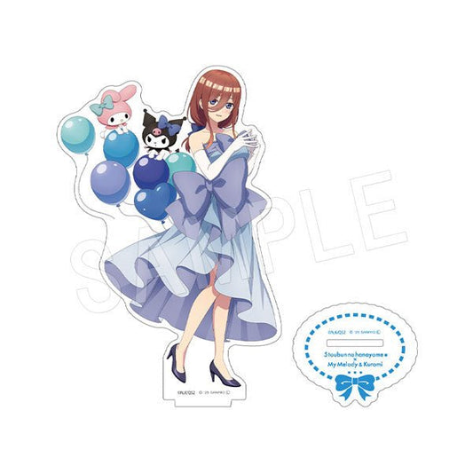 [MIKU / BLUE] "The Quintessential Quintuplets x My Melody & Kuromi Balloon & Ribbon" Acrylic Stand - Rosey’s Kawaii Shop
