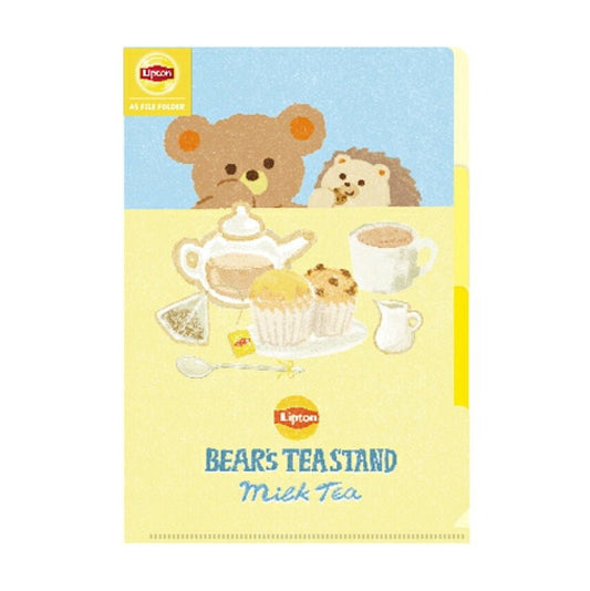 [MILK] "Lipton Tea: Bear's Tea Stand" A5 File Folder - Rosey’s Kawaii Shop