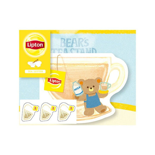 [MILK] "Lipton Tea: Bear's Tea Stand" Die - Cut Letter Set - Rosey’s Kawaii Shop