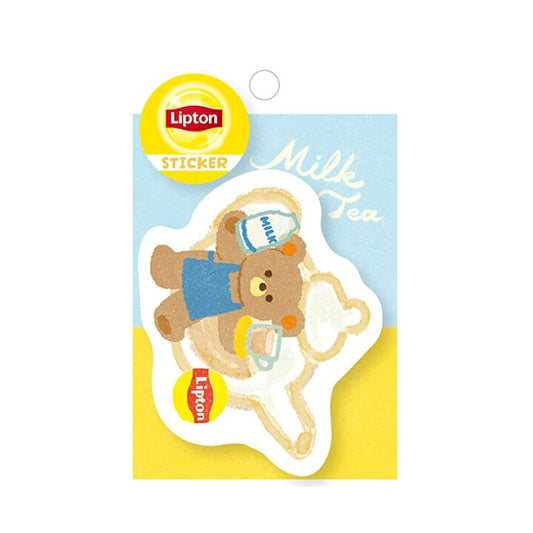 [MILK] "Lipton Tea: Bear's Tea Stand" Die Cut Sticker - Rosey’s Kawaii Shop