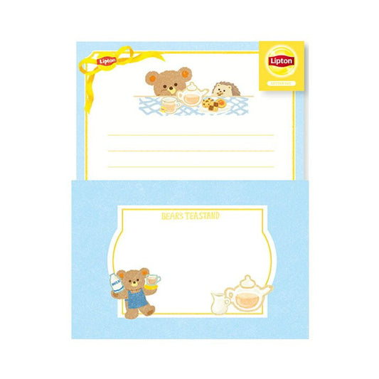 [MILK] "Lipton Tea: Bear's Tea Stand" Foil Stamp Letter Set - Rosey’s Kawaii Shop