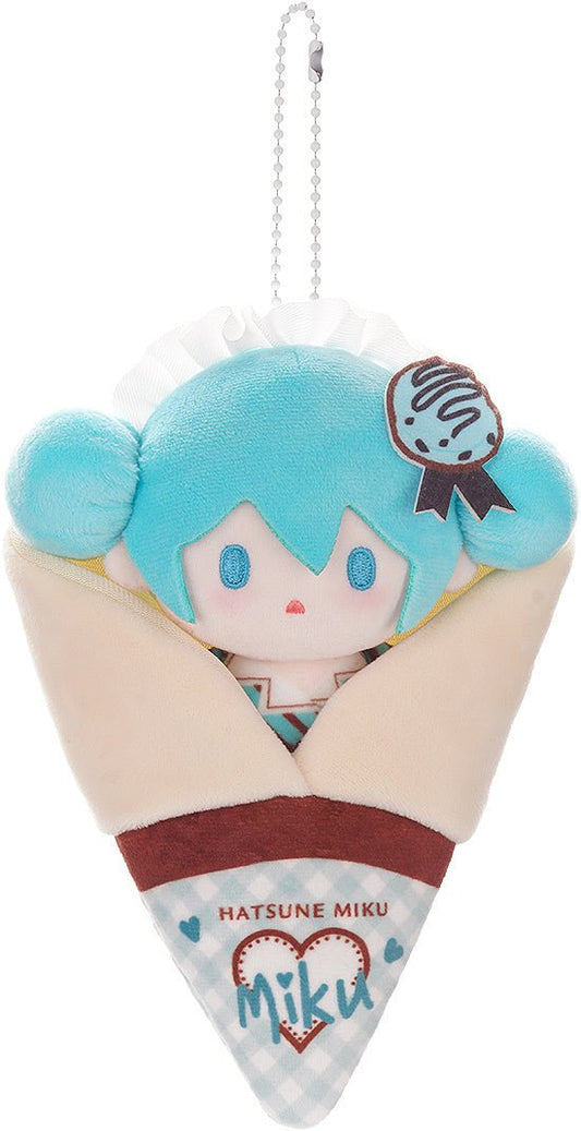 [MINT CHOCOLATE] "Hatsune Miku Crepe" Plush Keychain - Rosey’s Kawaii Shop