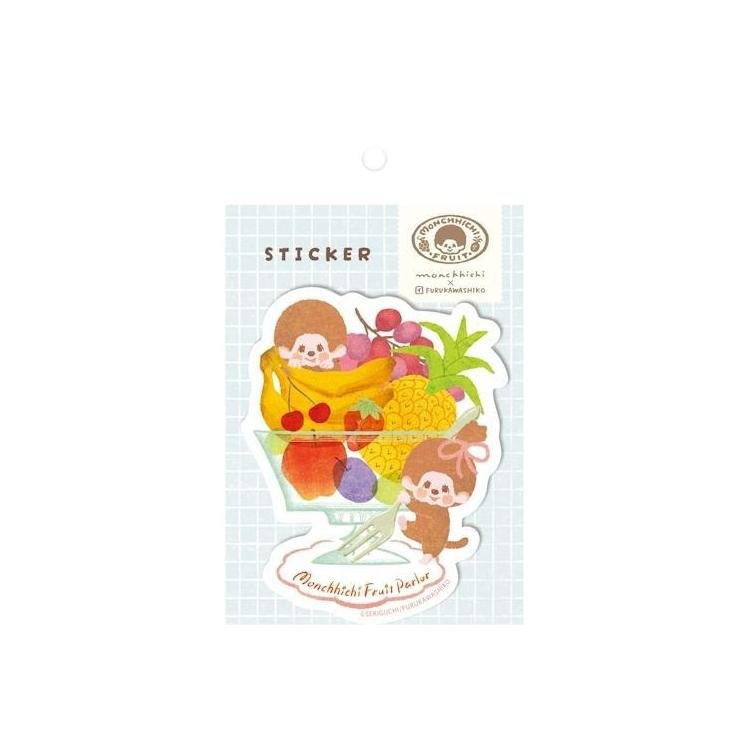 [MIX] "Monchhichi Fruit Parlor" Die Cut Sticker - Rosey’s Kawaii Shop