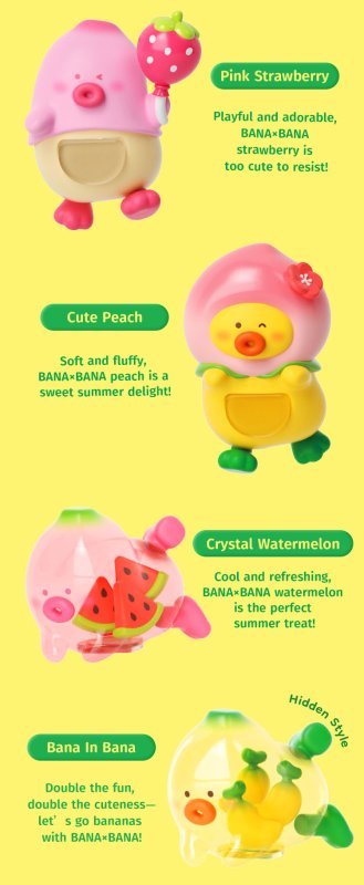 "MOETCH Bana x Bana Fruit HIPPERS" Blind Box - Rosey’s Kawaii Shop