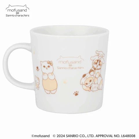 "Mofusand x Sanrio" Ceramic Mug - Rosey’s Kawaii Shop