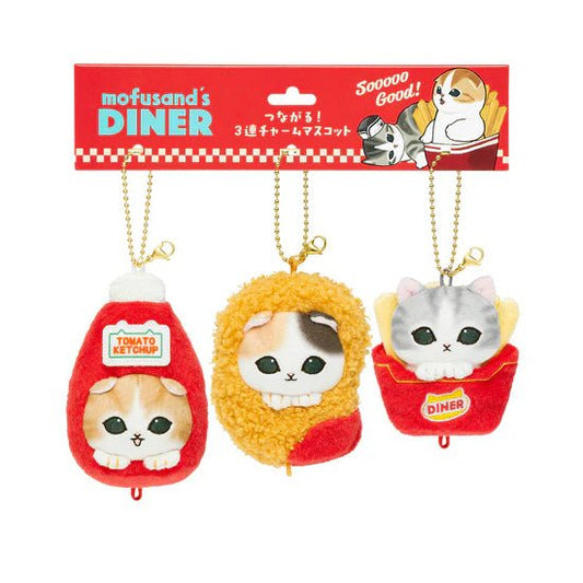 "Mofusand's Diner" Plush Keychain Set - Rosey’s Kawaii Shop