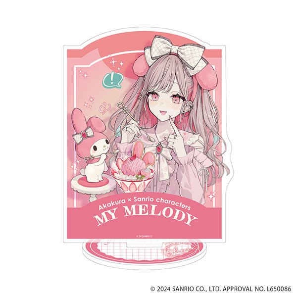 [MY MELODY] "Akakura x Sanrio: Cafe & Parfait" Acrylic Stand - Rosey’s Kawaii Shop
