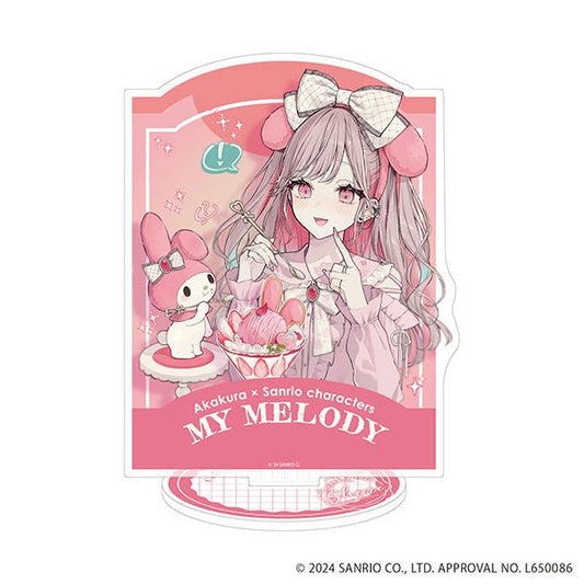 [MY MELODY] "Akakura x Sanrio: Cafe & Parfait" Acrylic Stand - Rosey’s Kawaii Shop