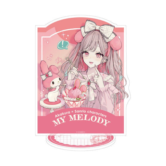 [MY MELODY] "Akakura x Sanrio: Cafe & Parfait" Acrylic Stand - Rosey’s Kawaii Shop