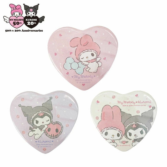 "My Melody & Kuromi 50th & 20th Anniversary" Badge Set - Rosey’s Kawaii Shop
