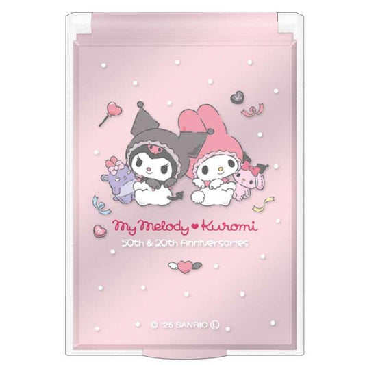 "My Melody & Kuromi 50th & 20th Anniversary" Compact Mirror - Rosey’s Kawaii Shop