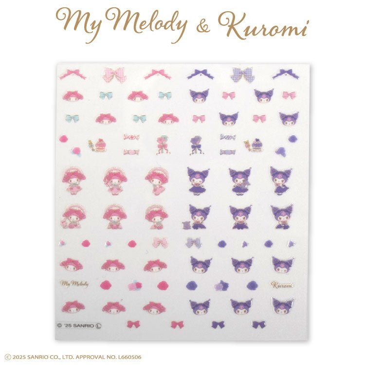 "My Melody & Kuromi Lolita" Nail Stickers - Rosey’s Kawaii Shop