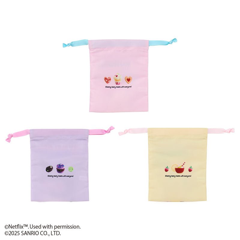 "My Melody & Kuromi NETFLIX Series" Drawstring Bag Set - Rosey’s Kawaii Shop