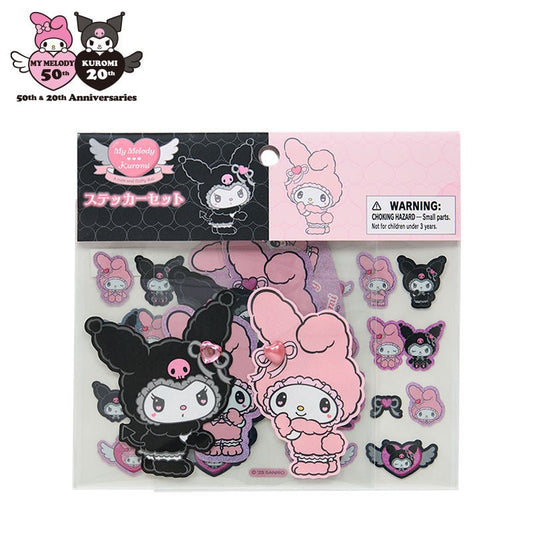 "My Melody & Kuromi Rabbit" Stickers Set - Rosey’s Kawaii Shop