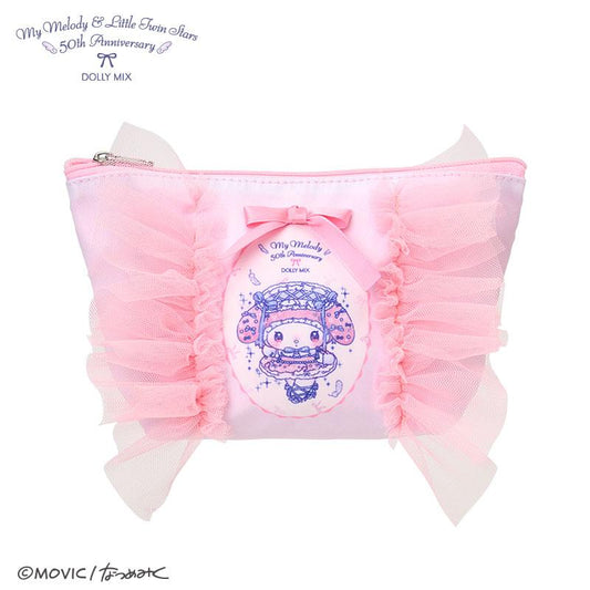 [MY MELODY] LIMITED "DOLLY MIX x Sanrio" Frill Tissue Pouch - Rosey’s Kawaii Shop