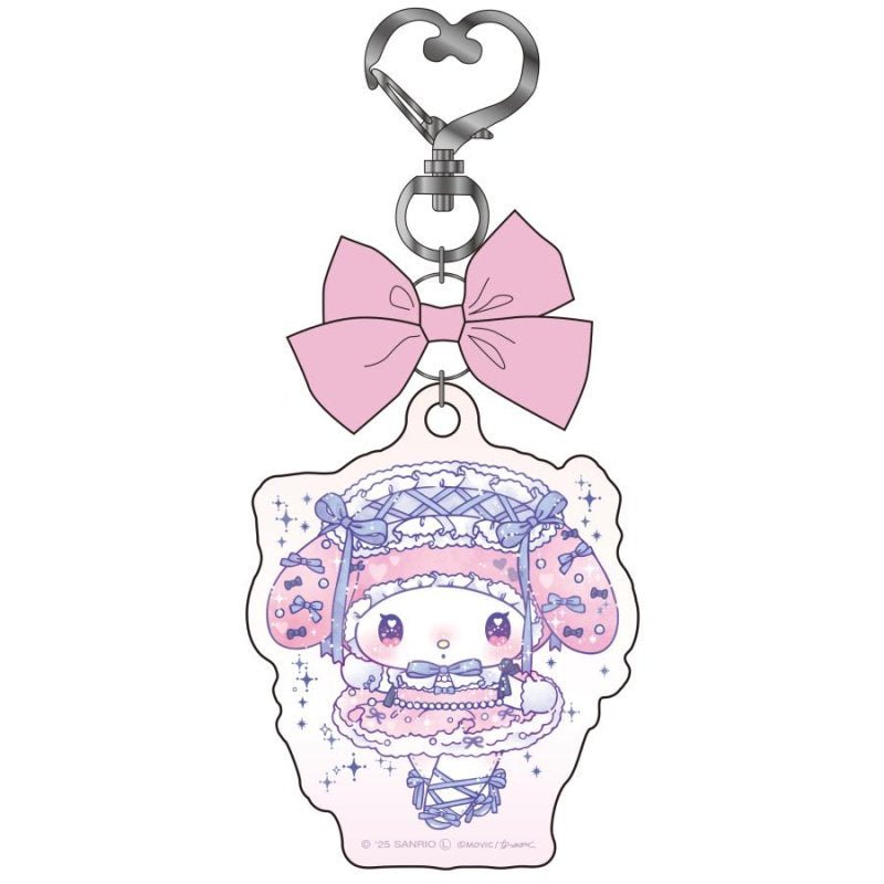[MY MELODY] LIMITED "DOLLY MIX x Sanrio" RIBBON Keychain - Rosey’s Kawaii Shop