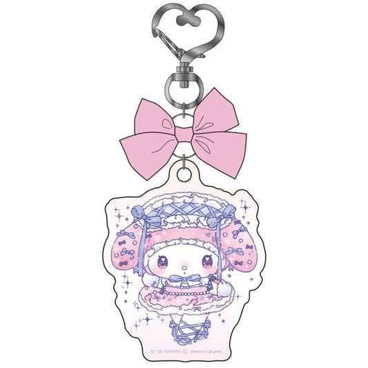 [MY MELODY] LIMITED "DOLLY MIX x Sanrio" RIBBON Keychain - Rosey’s Kawaii Shop