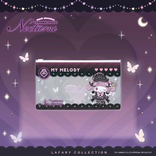 [MY MELODY] LIMITED "LAFARY x Sanrio Tokimeki Magic Nocturne" Clear Pouch - Rosey’s Kawaii Shop