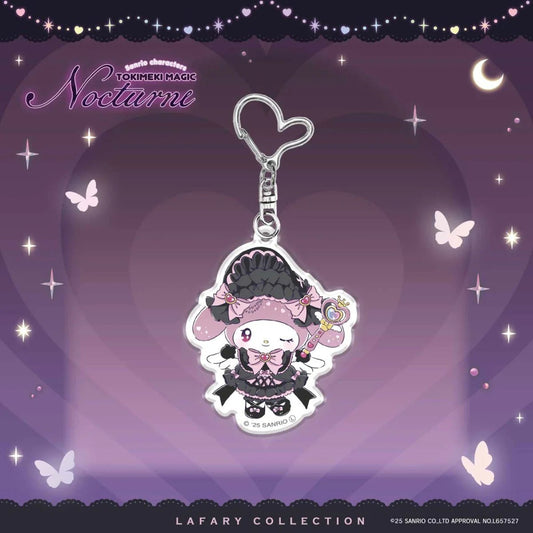 [MY MELODY] LIMITED "LAFARY x Sanrio Tokimeki Magic Nocturne" Keychain - Rosey’s Kawaii Shop