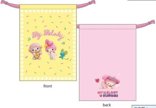 [MY MELODY] LIMITED "Netflix Series My Melody & Kuromi" Drawstring Bag - Rosey’s Kawaii Shop