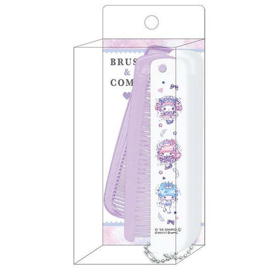 "My Melody & Little Twin Stars 50th Anniversary x DOLLY MIX" Folding Brush & Comb - Rosey’s Kawaii Shop