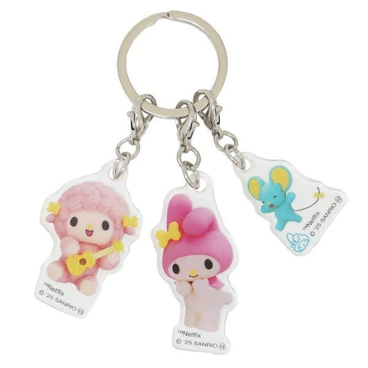 [MY MELODY] "My Melody & Kuromi Netflix Series" Acrylic Keychain - Rosey’s Kawaii Shop