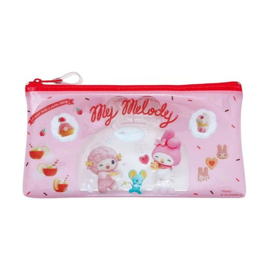[MY MELODY / PINK] "My Melody & Kuromi Netflix Series" Clear Pen Case - Rosey’s Kawaii Shop