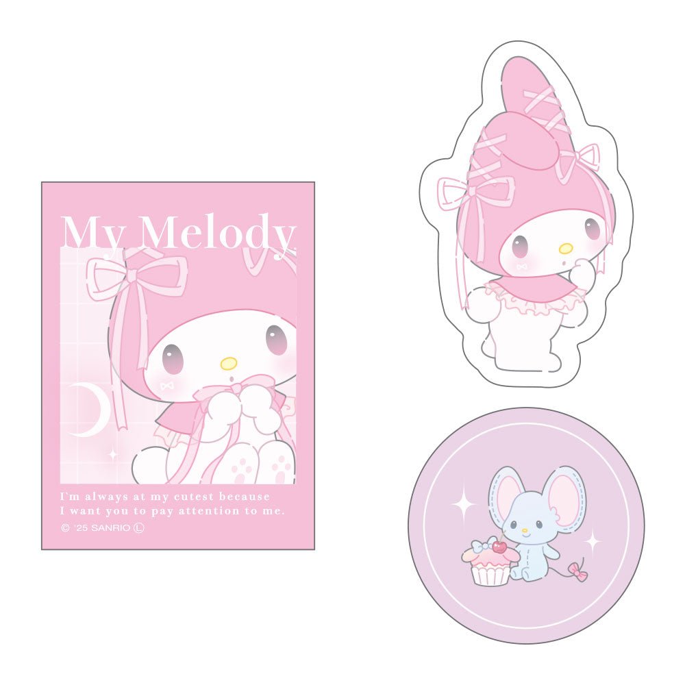 [MY MELODY] "Sanrio Ballet Core" Clear Matte Sticker Set - Rosey’s Kawaii Shop