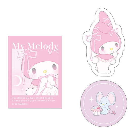 [MY MELODY] "Sanrio Ballet Core" Clear Matte Sticker Set - Rosey’s Kawaii Shop