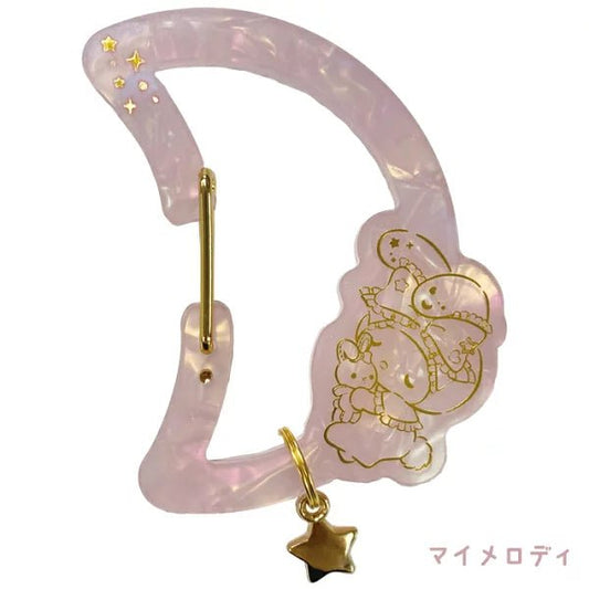 [MY MELODY] "Sanrio Bijou Moon" Carabiner - Rosey’s Kawaii Shop