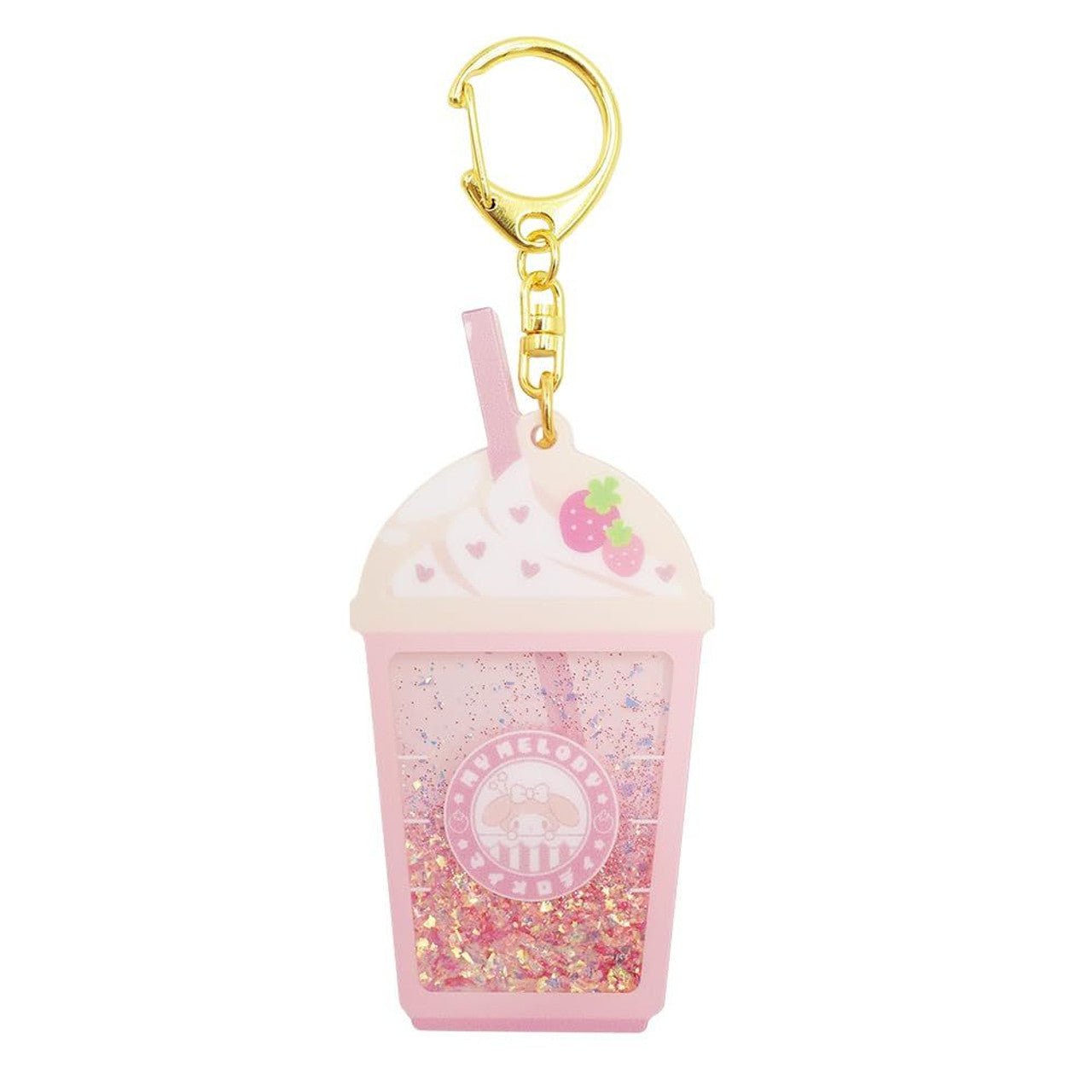 [MY MELODY] "Sanrio Cafe Shake" Liquid Keychain - Rosey’s Kawaii Shop