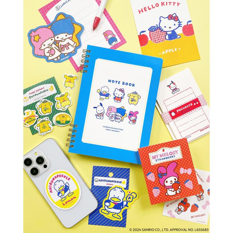 [MY MELODY] "Sanrio Characters Fruit Market" Memo Pad - Rosey’s Kawaii Shop