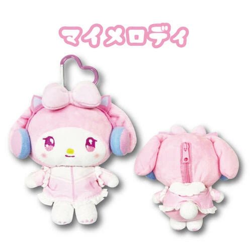 [MY MELODY] "Sanrio Characters Subculture Gaming" Plush Pouch - Rosey’s Kawaii Shop