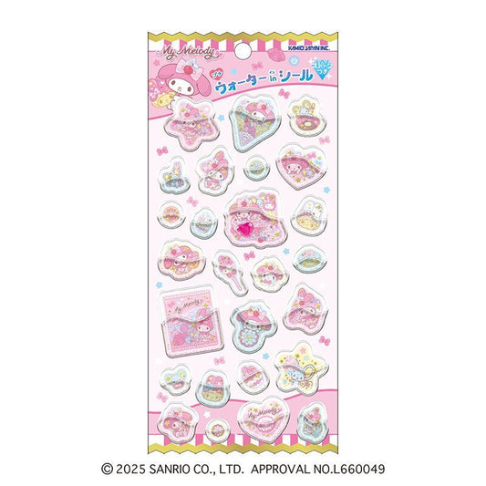 [MY MELODY] "Sanrio Crepe & Sweets" Water Sticker Sheet - Rosey’s Kawaii Shop
