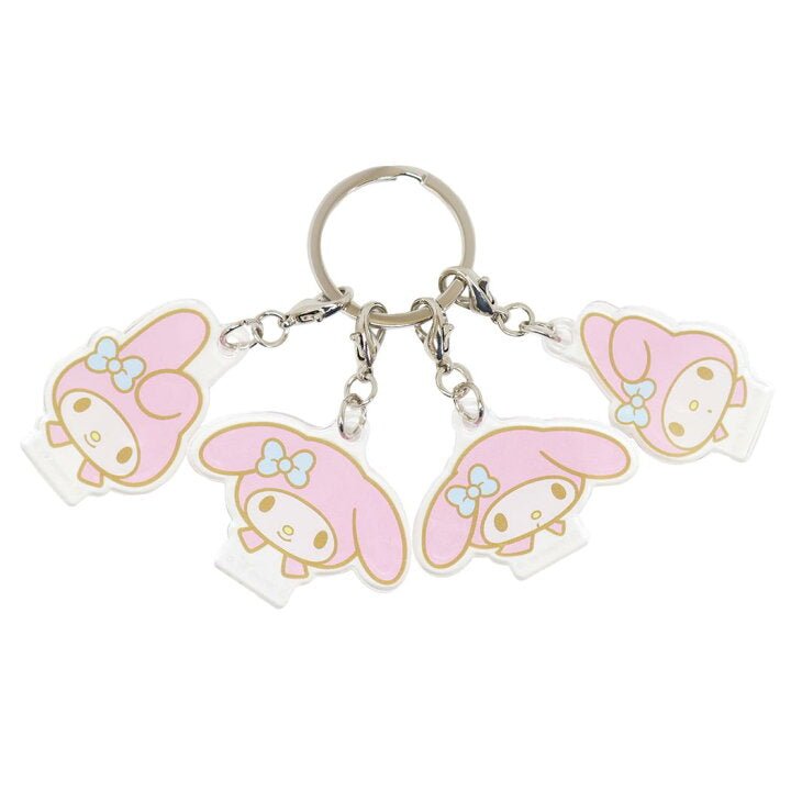 [MY MELODY] "Sanrio Face Series 4P" Acrylic Keychain - Rosey’s Kawaii Shop