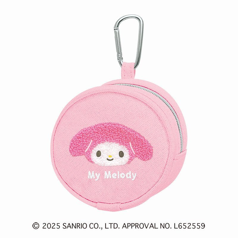 [MY MELODY] "Sanrio Fluffy Embroidery Sagara" Mini Pouch - Rosey’s Kawaii Shop