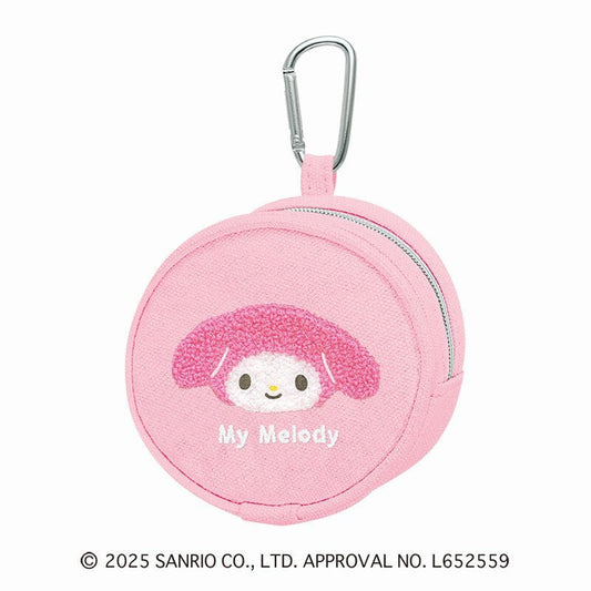 [MY MELODY] "Sanrio Fluffy Embroidery Sagara" Mini Pouch - Rosey’s Kawaii Shop
